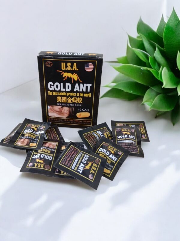 U.S.A. Gold Ant 5800mg – Powerful Herbal Male Vitality & Stamina Booster Capsules | 100% Natural Performance Enhancer
