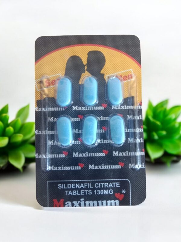 Maximum Sildenafil Citrate Tablets 130mg | Boost Strength, Stamina & Lasting Vitality